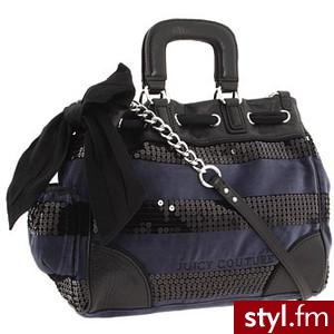 Juicy Couture - Sequin Stripe Day Dreamer (Club Navy/Black S... - Polyvore. Pobrano ze strony: http://www.polyvore.com/juicy_couture_sequin_stripe_day/thing?id=23950048 - Pozostałe Torebki Moda