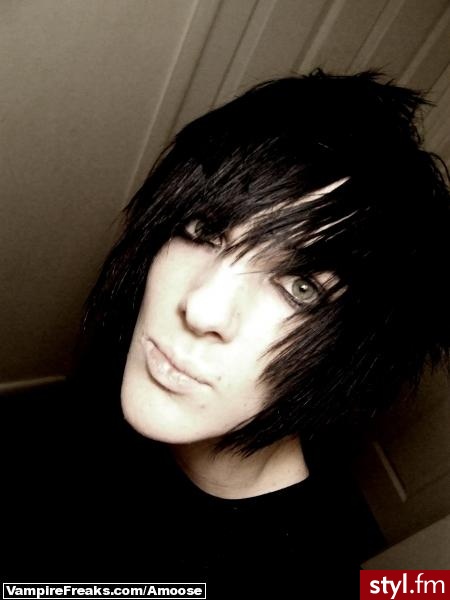 EMO Alternatywne Średnie Fryzury