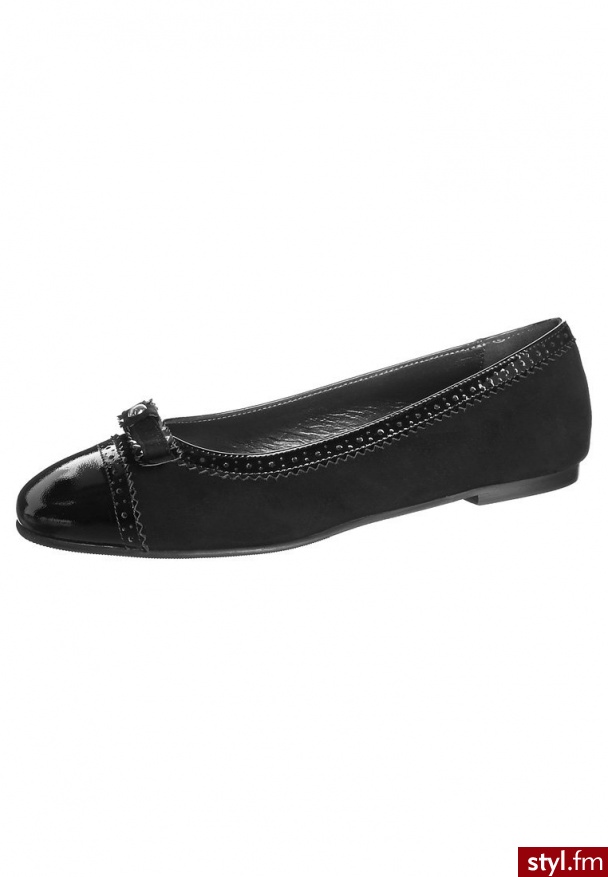 Navyboot Baleriny czarny (8864) - Balerinki Buty Moda