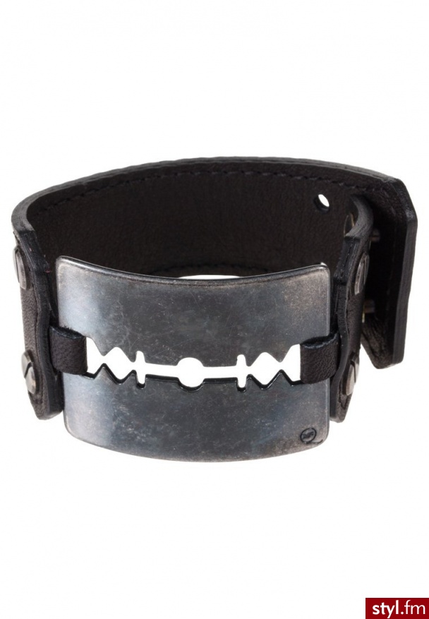 McQ Alexander McQueen RAZOR Bransoletka czarny - Bransoletki Biżuteria Moda