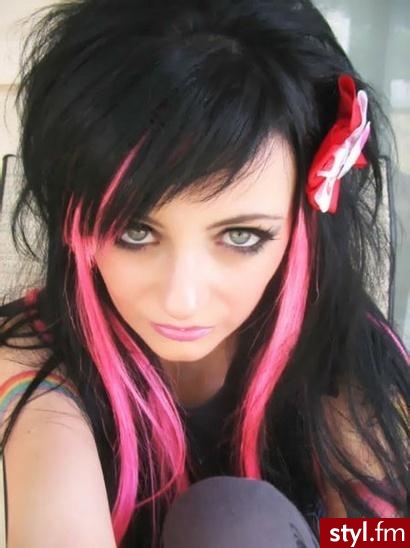 EMO Alternatywne Średnie Fryzury