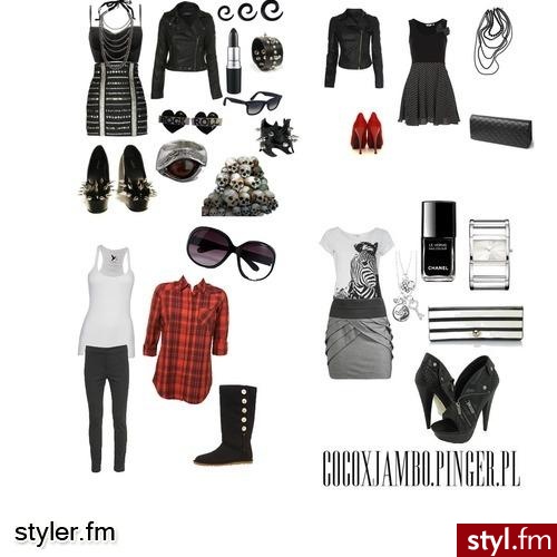 na rockowo. krata i ćwieki - Styler
