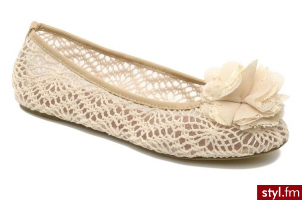 Georgia Rose BALERINKI FURI BY GEORGIA ROSE (Beżowy) - Balerinki Buty Moda