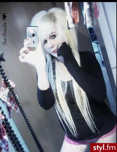 EMO Alternatywne Średnie Fryzury