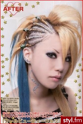 ET. ET , Visual Kei - Średnie Fryzury