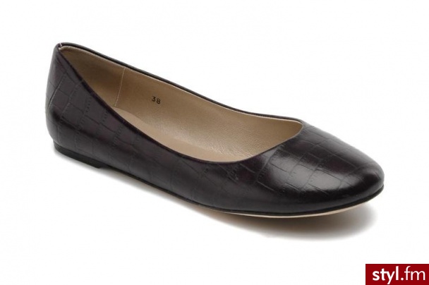 Georgia Rose BALERINKI SABRINA CFT BY GEORGIA ROSE (Bordowy) - Balerinki Buty Moda