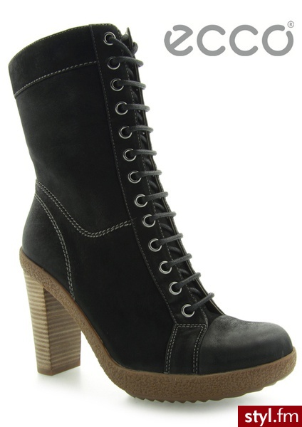 Ecco BOTKI NOMANE BLACK - Botki Buty Moda