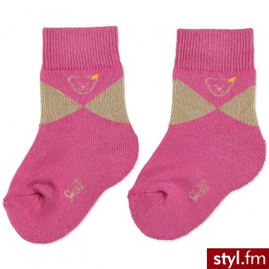 STEIFF Girls Mini Skarpetki Teddy kolor różowy różowy - Rajstopy Bielizna Moda