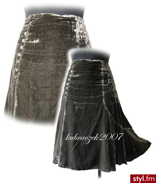 Aksamitna spódnica OU SOLEIL cena u kubraczek2007 to 59zł - Pozostałe Ciuchy Moda