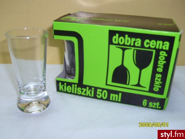 Komplet 6 kieliszków x 50g/57-1270-0050/wódka /eo-2492 - Pozostałe Biżuteria Moda