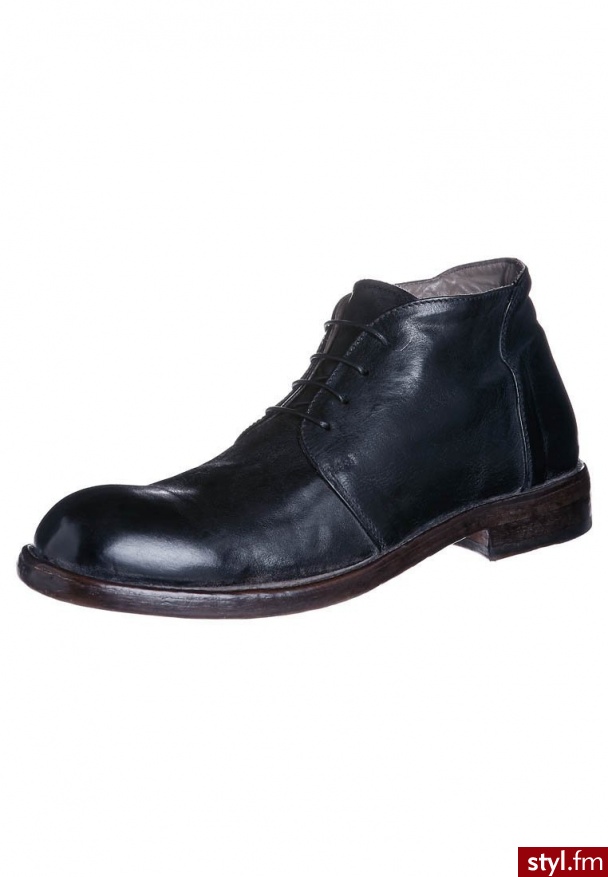Moma Botki sznurowane czarny (56303) - Botki Buty Moda
