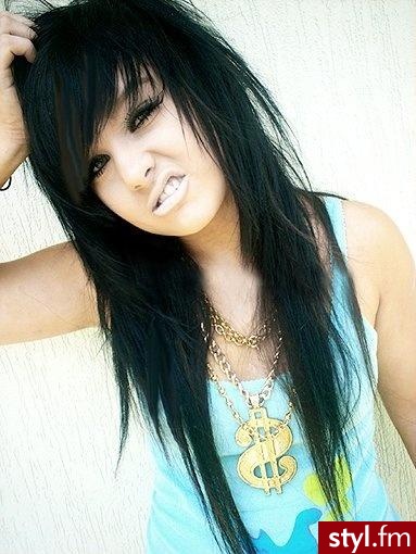 Emo girl - EMO Alternatywne Średnie Fryzury