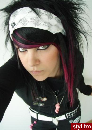EMO Alternatywne Średnie Fryzury