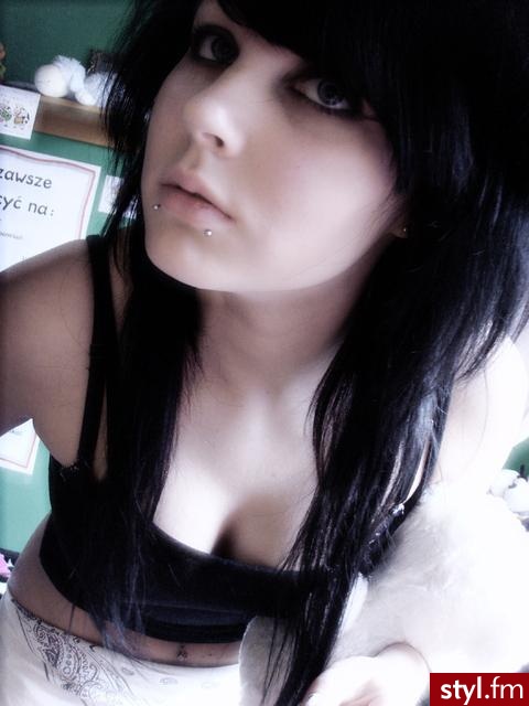 EMO Alternatywne Średnie Fryzury