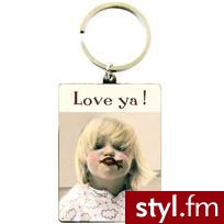 Kukartka Brelok Metalowy Love Ya - Breloki Dodatki Moda