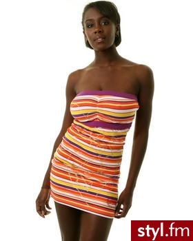 The Striped Tube Dress by Ecko Red - Pozostałe Ciuchy Moda
