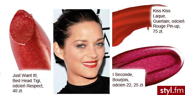 Usta jak wiśnie. 1.Charlize Theron
2.Jessica Alba
3.Marion Cotillard - Makijaże