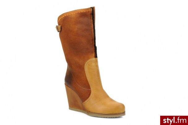 Bertie PÓŁBUTY I BOTKI MIGUEL BY BERTIE (Brązowy) - Botki Buty Moda