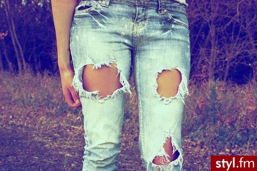 Jeansy Spodnie Moda
