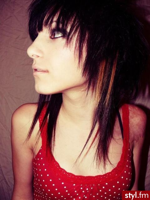EMO Alternatywne Średnie Fryzury