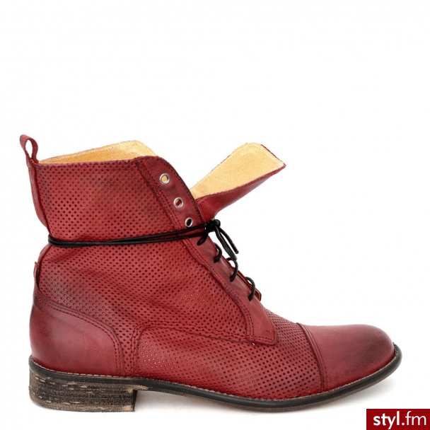 Venezia BOTKI SZNUROWANE 506FOR V ROSS - Botki Buty Moda