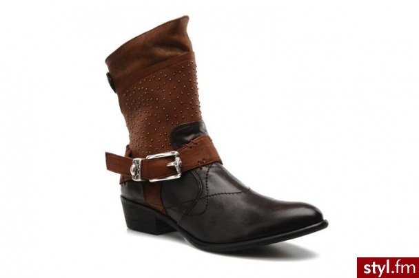 Regard PÓŁBUTY I BOTKI RAFAXI BY REGARD (Brązowy) - Botki Buty Moda