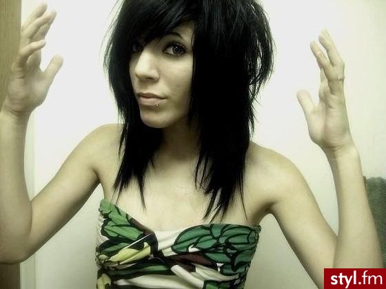 EMO Alternatywne Średnie Fryzury