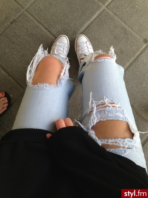 Jeansy Spodnie Moda