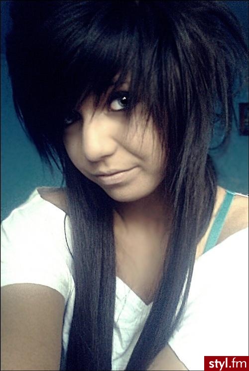 EMO Alternatywne Średnie Fryzury