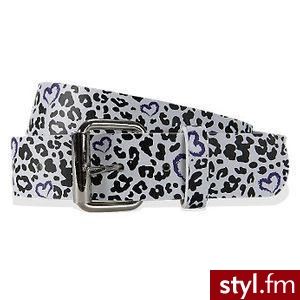 pasek w cętki czarno biały - Gadżety Inne Moda