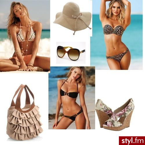 „stylowa torebka”. Zestawy na plażę:) inspiracja: moda, styl, kolor - Pozostałe Torebki Moda