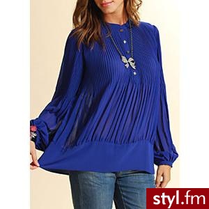 tunikaa. błękitna - Pozostałe Ciuchy Moda