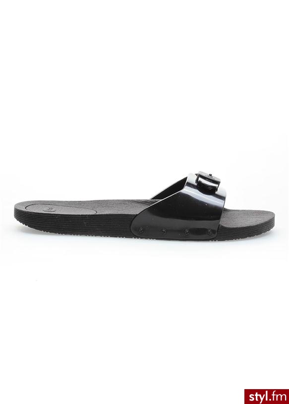 Klapki POP czarny - Klapki Buty Moda