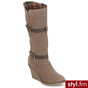 Elue par nous BUTY KORUT TAUPE - Kozaki Buty Moda