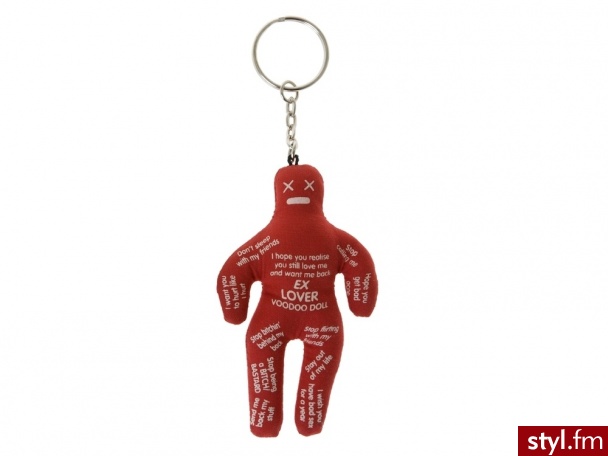 WANTED Brelok do kluczy Voodoo Ex Lover czerwony (WA0248ASRD) - Breloki Dodatki Moda