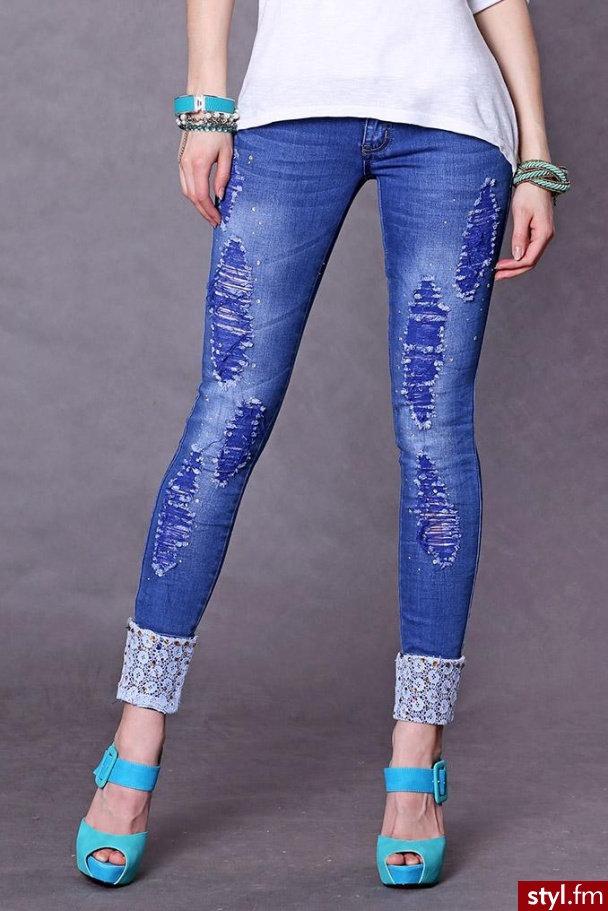 Jeansy Spodnie Moda