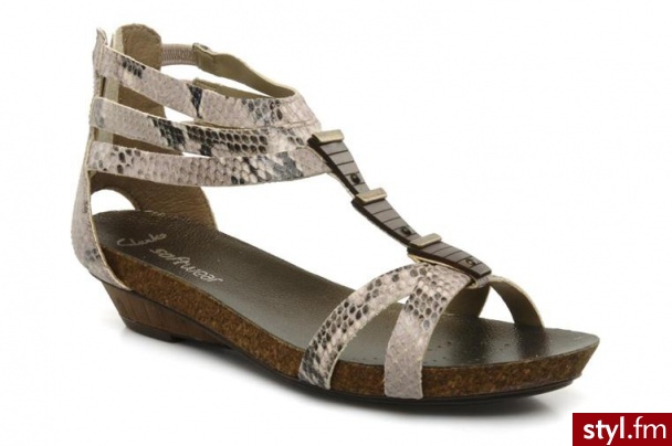 Clarks SANDAŁY G2 TOILE W BY (BEŻOWY) (Beżowy) - Sandały Buty Moda