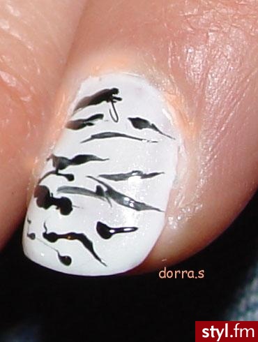 Autor: dorra Panterka. Autor: <b>dorra</b><br /> biało-czarna - Paznokcie
