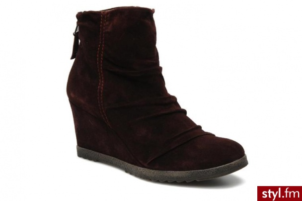 Tosca Blu Shoes PÓŁBUTY I BOTKI TOPAZIO BY TOSCA BLU SHOES (Bordowy) - Botki Buty Moda