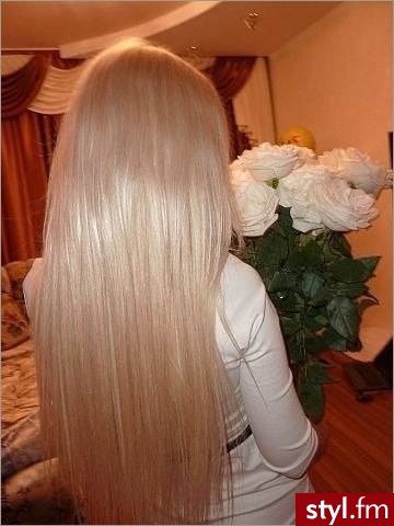 Blond Rozpuszczone Proste Na co dzień Długie Fryzury