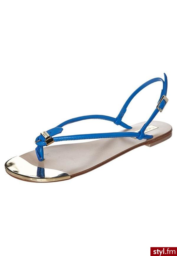 Baldinini Japonki niebieski 298709NAPP22R - Klapki Buty Moda