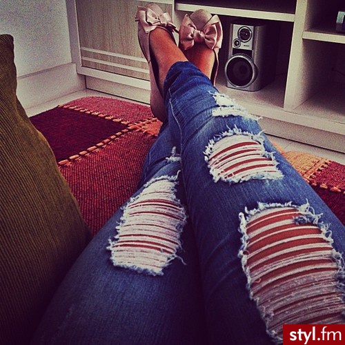 Jeansy Spodnie Moda
