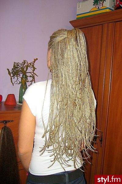 Blond Warkocze Proste Na co dzień Długie Fryzury