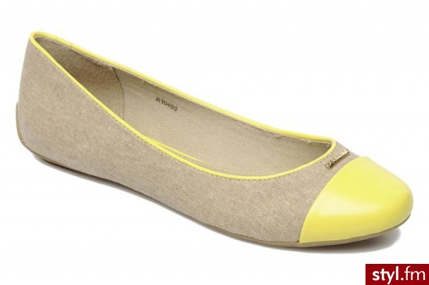 ESPRIT BALERINKI KAREN BALLERINA (Żółty) - Balerinki Buty Moda