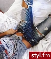 Jeansy Spodnie Moda