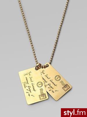 Korespondencja Yvesa Saint Laurenta na Twojej szyi ;) Cena: $430 - Pozostałe Dodatki Moda