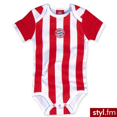 FC Bayern München Body dziecięce- kolor czerwony/biały czerwony - Body Bielizna Moda