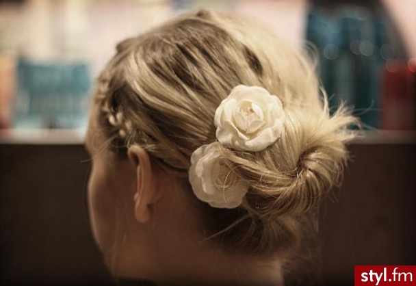 Blond Upięcie Proste Wieczorowe Długie Fryzury