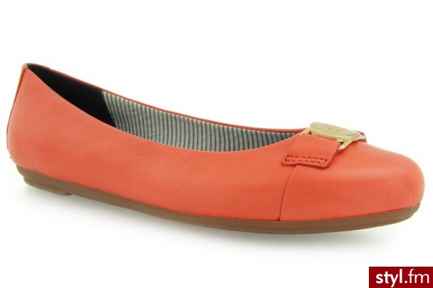 Tommy Hilfiger CECILIA 2 RED ORANGE - Balerinki Buty Moda