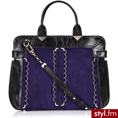 Versace Leather and suede bag - Polyvore. Pobrano ze strony: http://www.polyvore.com/versace_leather_suede_bag/thing?id=22165791 - Pozostałe Torebki Moda